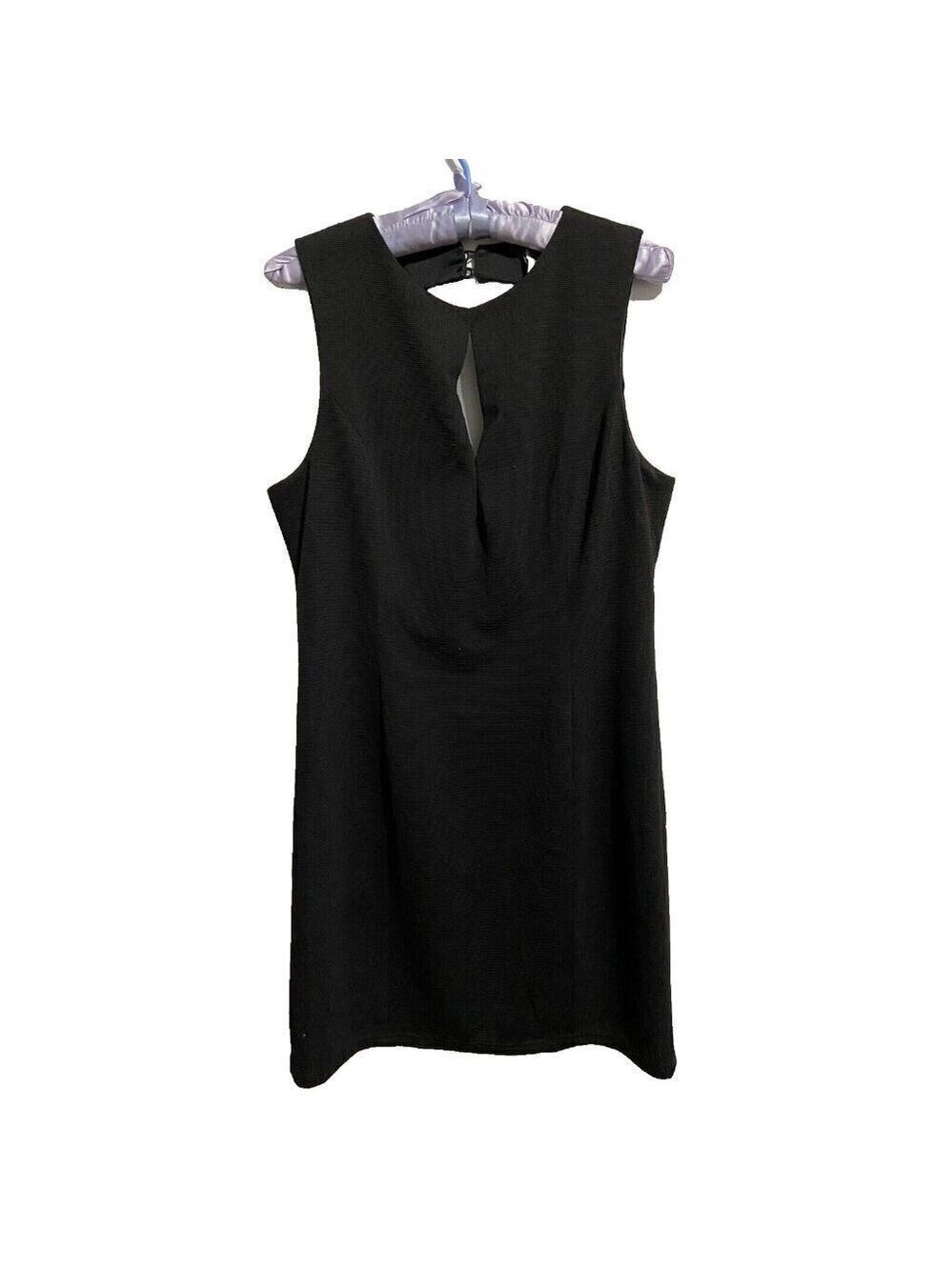Sparkle & Fade Women's Sleeveless Black Fitted Dress Size L